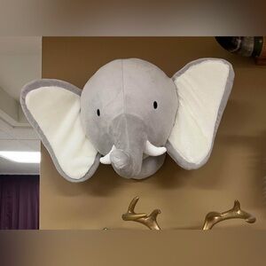 Gray Elephant Wall Decor